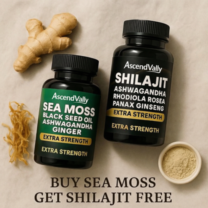 Nature's Boost Kit - Sea Moss + FREE Shilajit (BOGO•60-Cnt)