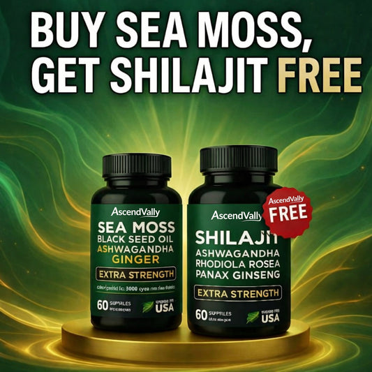 Nature's Boost Kit - Sea Moss + FREE Shilajit (BOGO•60-Cnt)